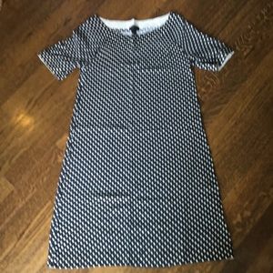 Jcrew collection black and white diamond dress